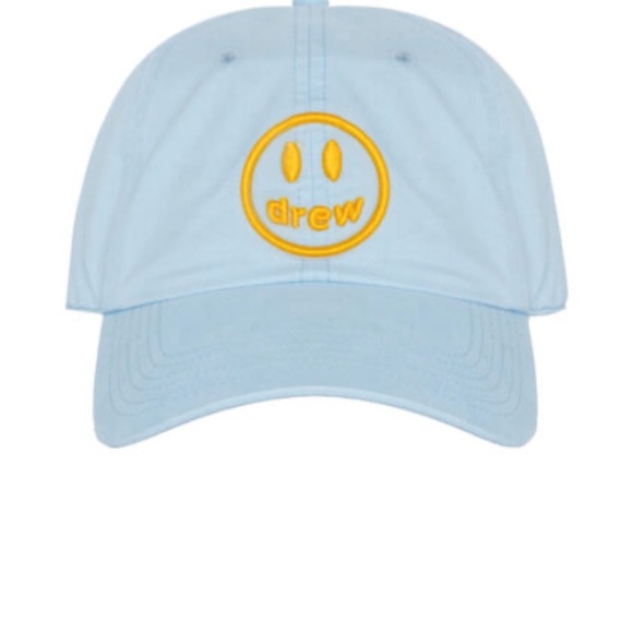 Drew House Light Blue Hat with Yellow Smiley Logo - Picture 1 of 12